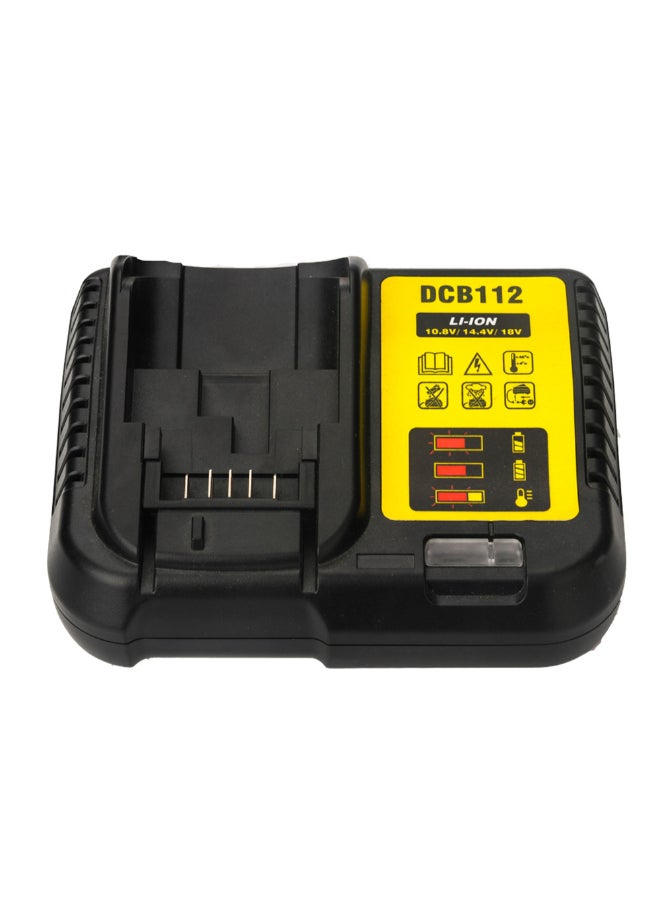 فيستنايت شاحن بديل لبطارية ديوالت من نوع ليثيوم أيون أسود - Image 3