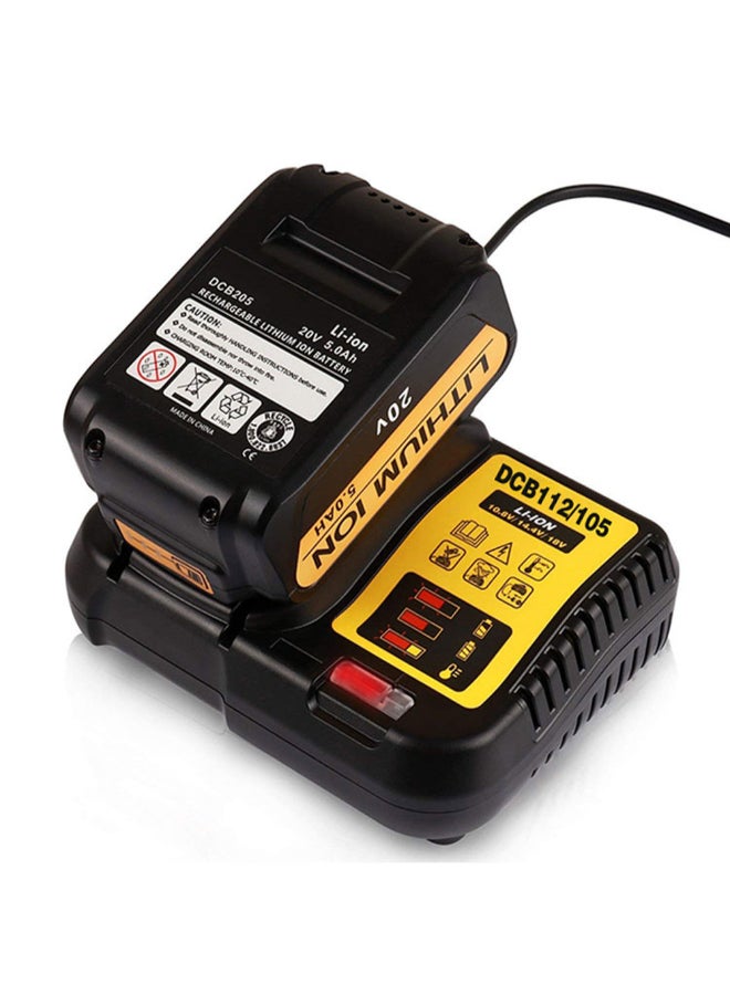 فيستنايت شاحن بديل لبطارية ديوالت من نوع ليثيوم أيون أسود - Image 4