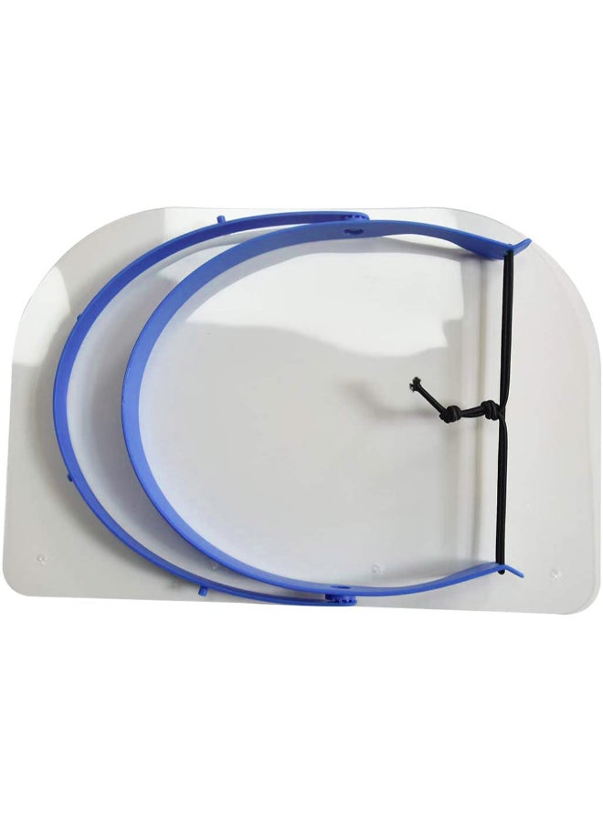 10-Piece Protective Dust-Proof Welding Safety Face Shield Blue/Clear 31.5 x 3.5 x 22cm - Image 3