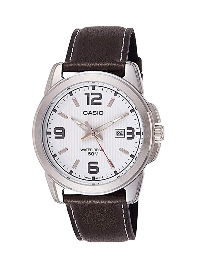 CASIO Girls' Stainless Steel Analog Quartz Watch LTP-1314L-7AVDF - 33 mm - Brown - Image 1