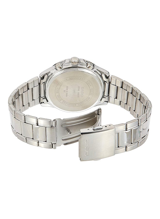 Men's Enticer Analog Watch MTP1374D-5A - 47 mm - Silver