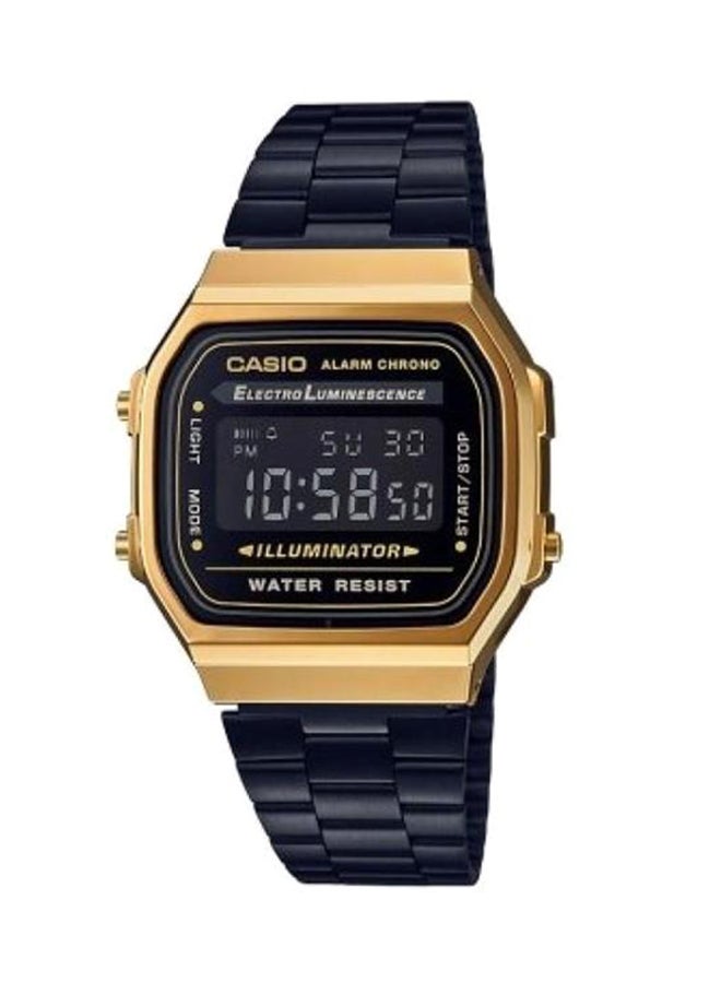 CASIO Men's Unisex Stainless Steel Digital Watch A-168WEGB-1B - 36.3 mm - Image 1
