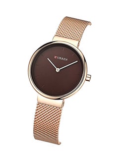 Women's Water Resistant Analog Watch 9016 - 30 mm - Rose Gold