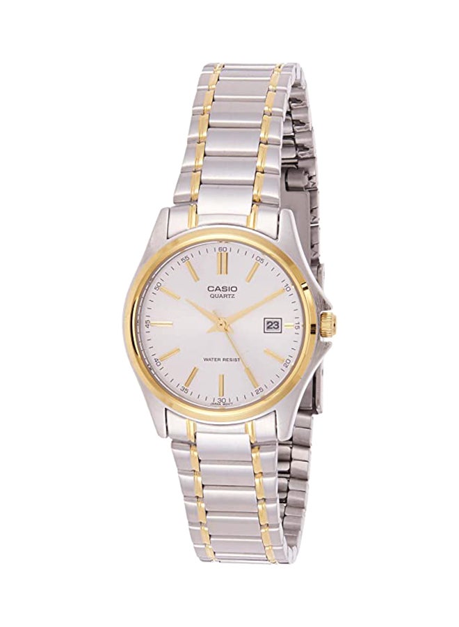 CASIO Women's Water Resistant Stainless Steel Analog Watch LTP1183G-7A - 29 mm - Silver/Gold  - Image 1