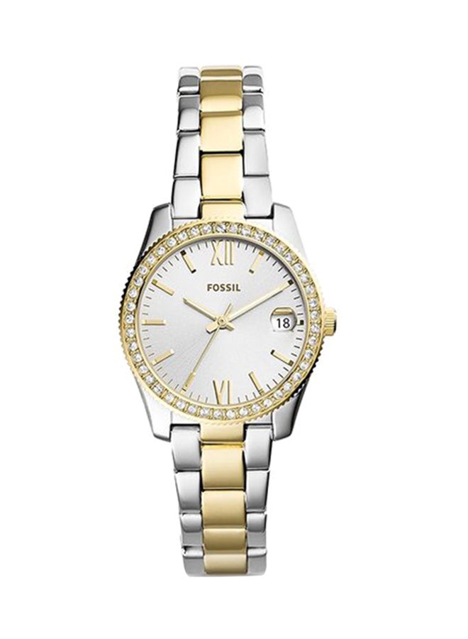 FOSSIL - Women's Scarlette Analog Watch ES4319 - 32 mm - Silver/Gold - Image 1