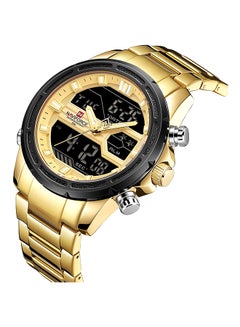 NAVIFORCE Men's Stainless Steel Strap Analog Wrist Watch NF9138S G/G  - Image 2