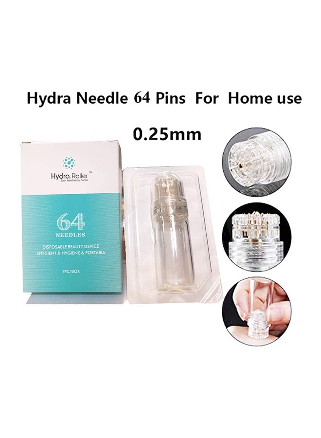 هايدرا أداة ديرما رولر مع أداة لوضع السيروم مزودتان بالإبر الدقيقة شفاف - Image 2