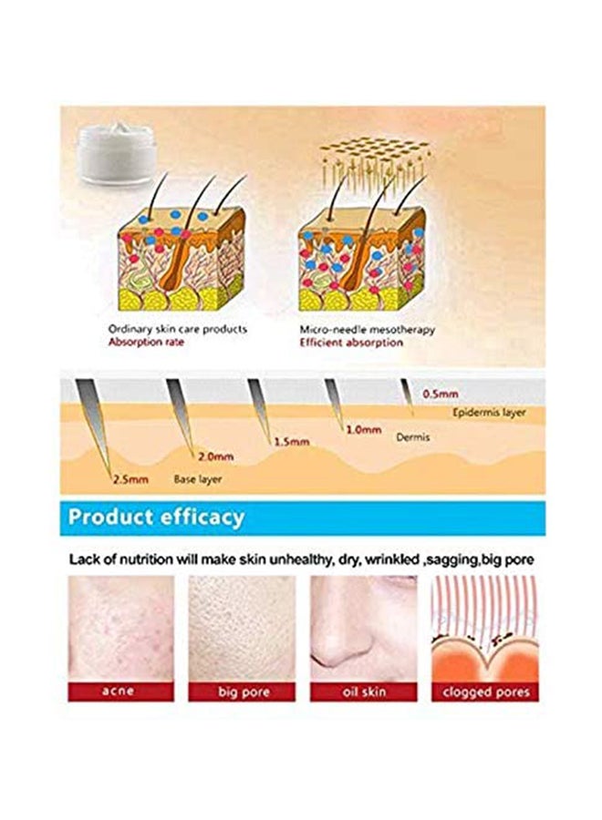 هايدرا أداة ديرما رولر مع أداة لوضع السيروم مزودتان بالإبر الدقيقة شفاف - Image 3