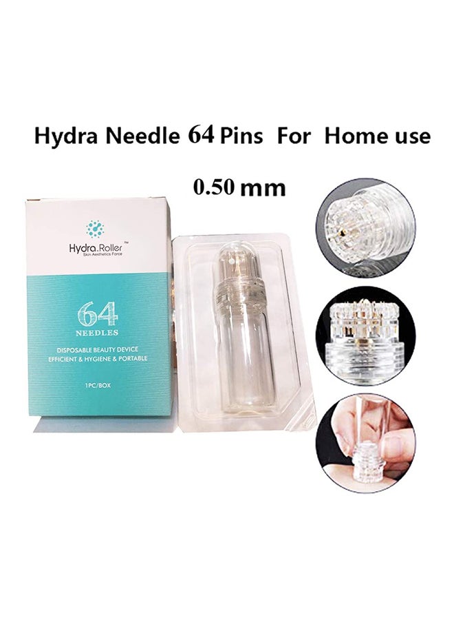 hydra - Microneedle Derma Roller And Serum Applicator Cosmetic Microneedling Tool Clear 0.5mm - Image 1