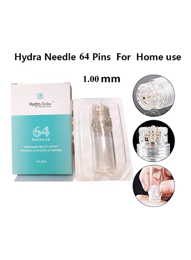 hydra Microneedle Derma Roller And Serum Applicator Cosmetic Microneedling Tool Clear 1mm  - Image 2