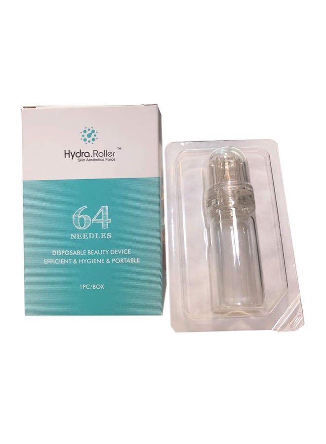 hydra Microneedle Derma Roller And Serum Applicator Cosmetic Microneedling Tool Clear 1mm  - Image 1