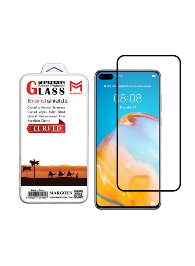 MARGOUN 3D Screen Protector For Huawei P40 Pro Plus Black/Clear - Image 2