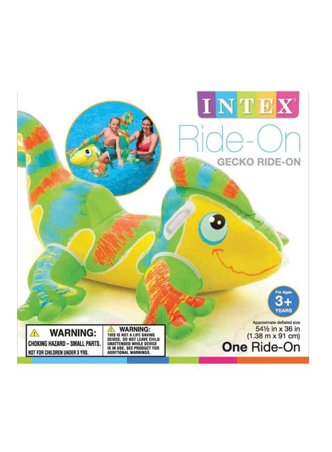 Smiling Gecko Ride On Pool Float 56569EP