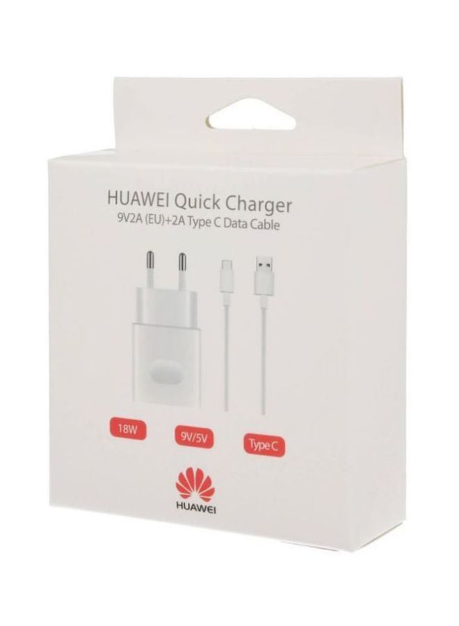 هواوي شاحن جداري Type C USB أبيض  - Image 2