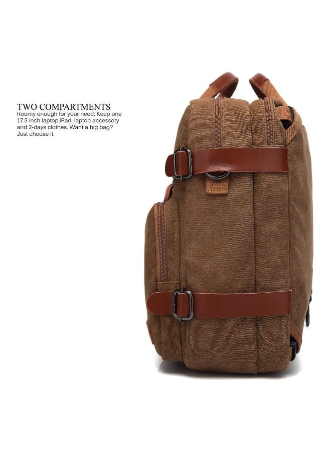 CoolBELL Convertible Bag For 17.3-Inch Laptop Brown  - Image 2