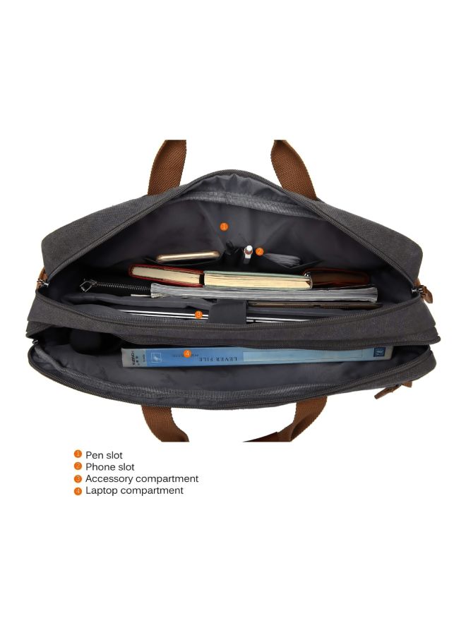 CoolBELL Convertible Bag For 17.3-Inch Laptop Brown  - Image 3