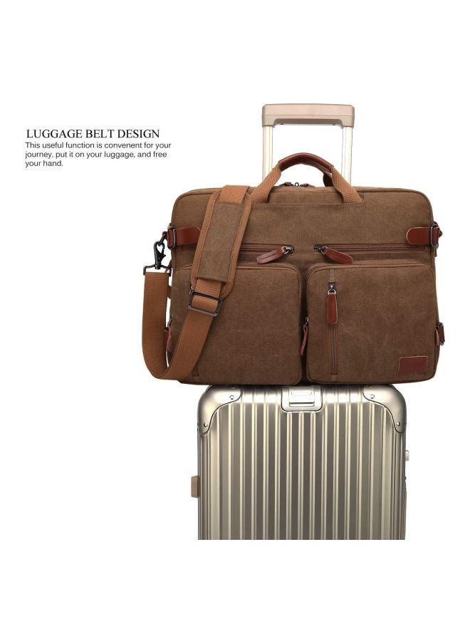 CoolBELL Convertible Bag For 17.3-Inch Laptop Brown  - Image 4