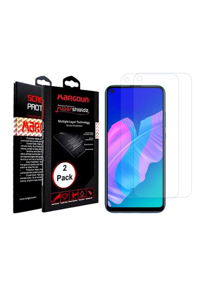 مارجون لاصقة حماية للشاشة من قطعتين لهاتف هواوي P40 لايت E شفاف