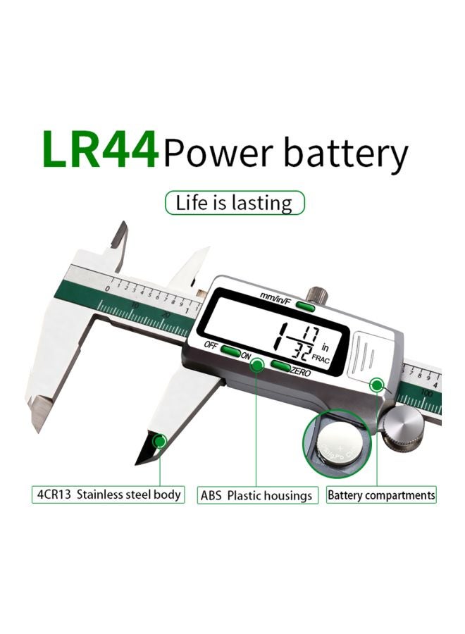 Electronic LCD Digital Display Slide Vernier Caliper Silver 24.2x2.7x9centimeter  - Image 3