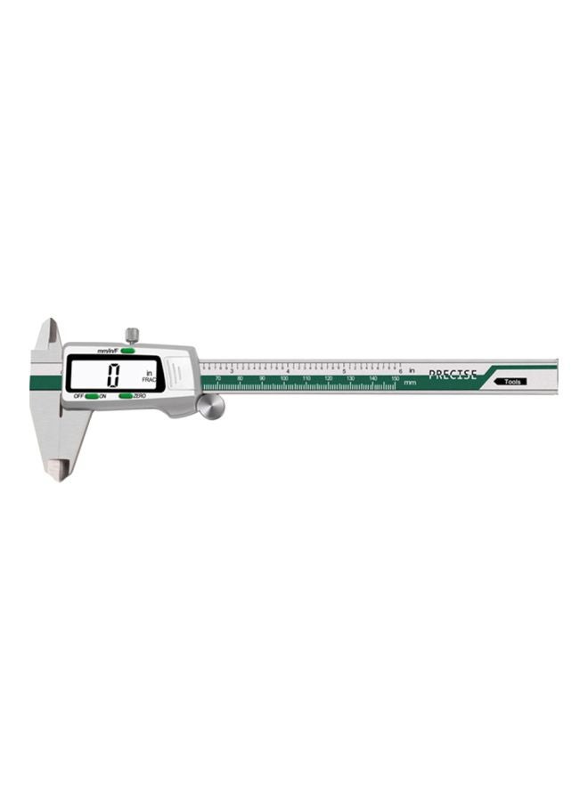 Electronic LCD Digital Display Slide Vernier Caliper Silver 24.2x2.7x9centimeter  - Image 1
