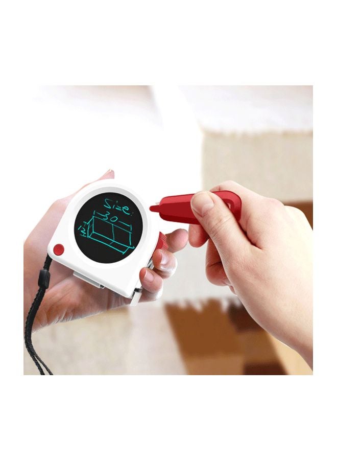 Tape Measure With LCD Writing Board White  - Image 3