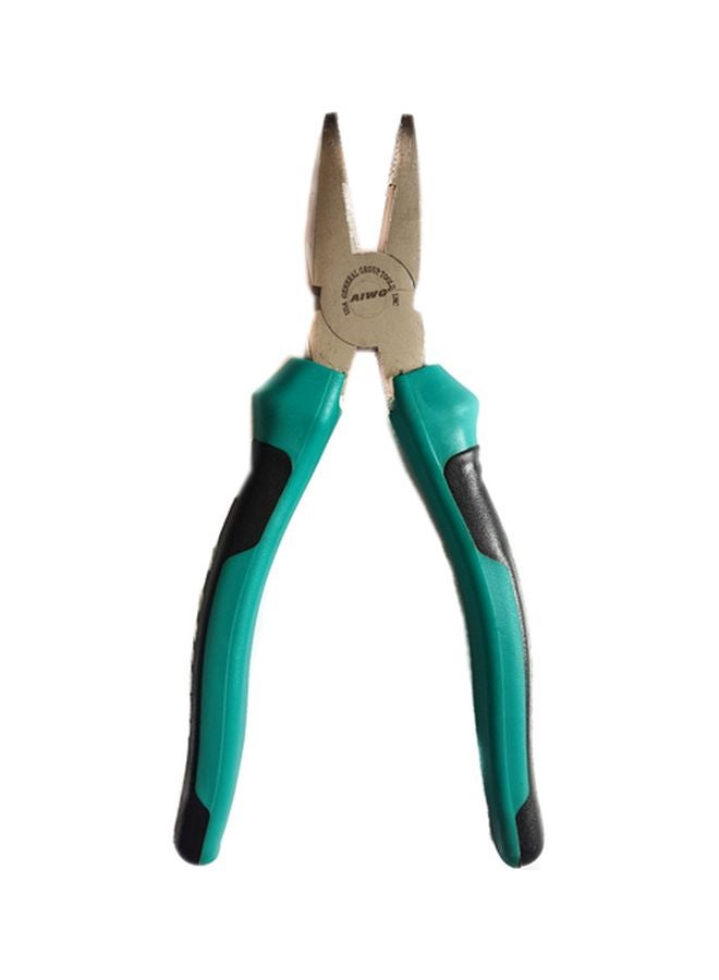 Combination Pliers Green/Black/Silver 8inch  - Image 1
