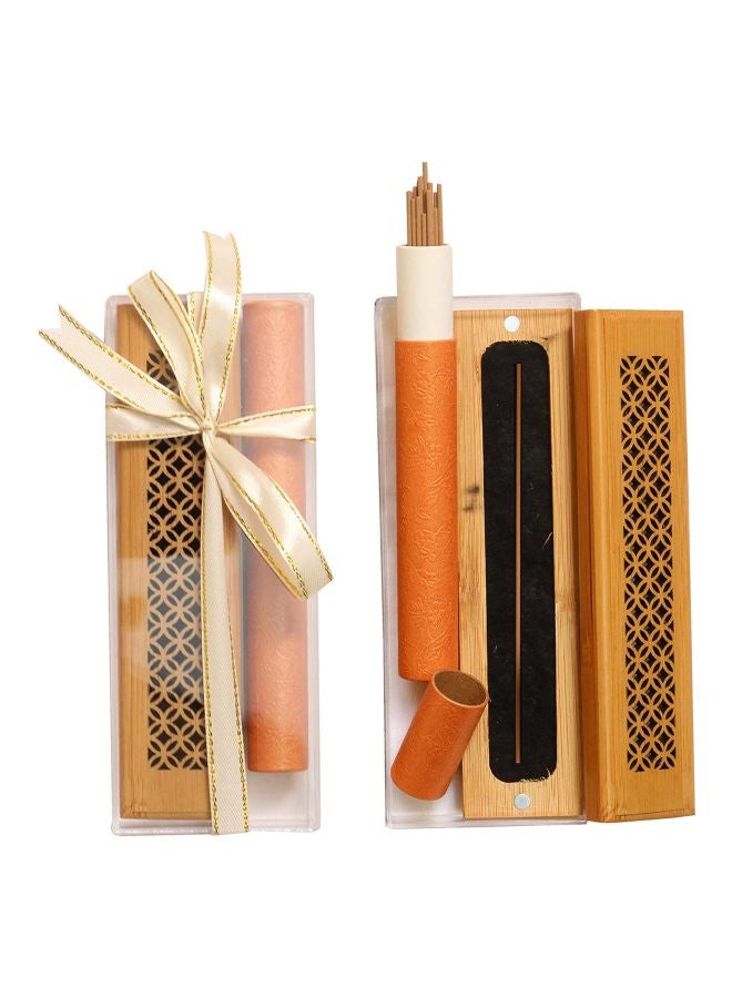 BAKHOOR AL BOSIDIN - Incense Burner Gift Box With Incense Sticks Brown 10.5centimeter - Image 1
