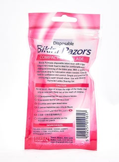 BEAUTY FORMULAS 3-Piece Disposable Bikini Razor Pink  - Image 2