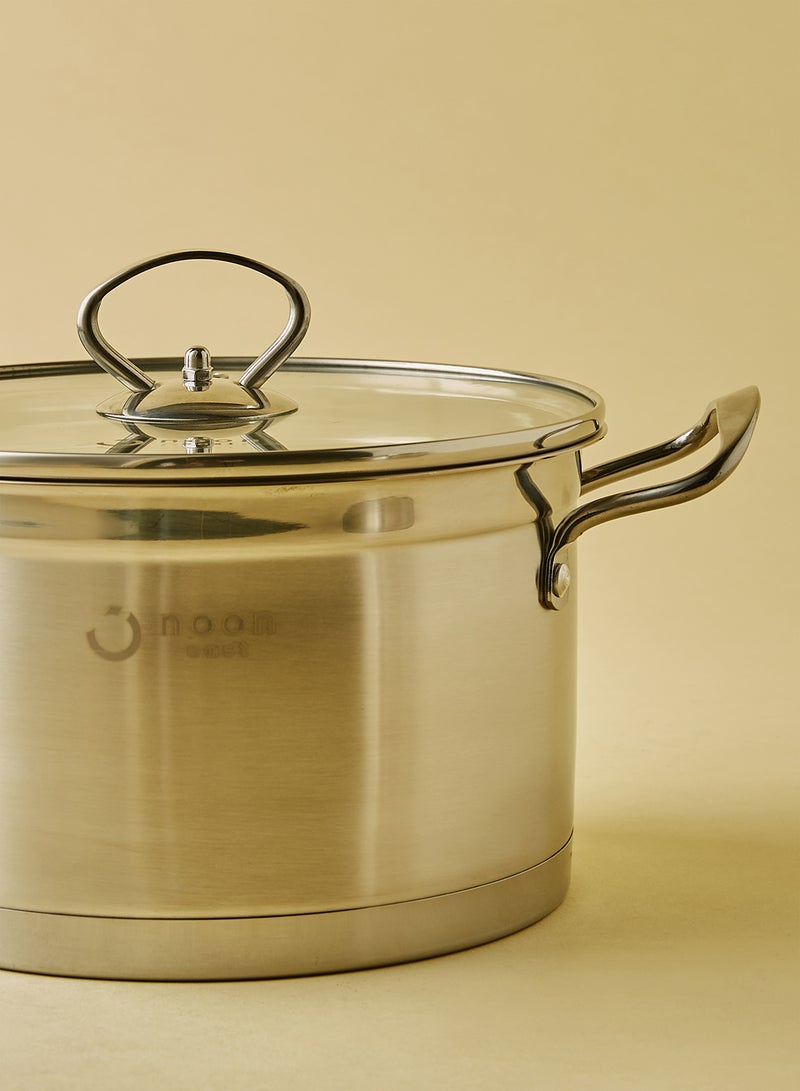 Noon East - 12-Piece Stainless Steel Cookware Set Silver - Image 1