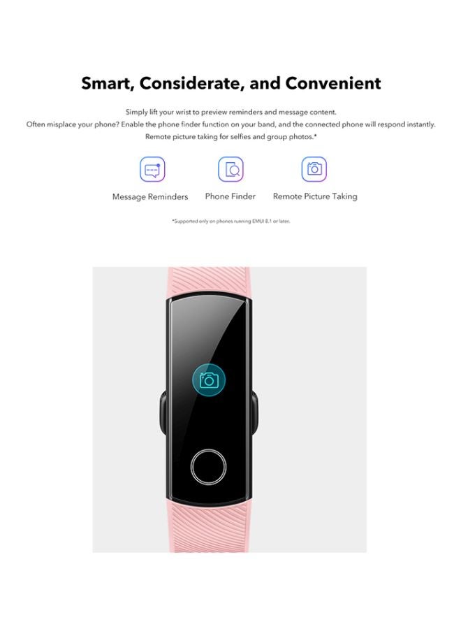 Honor Band 4 Fitness Tracker Pink  - Image 3
