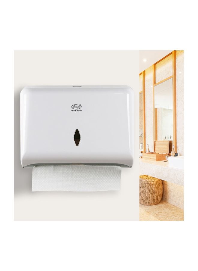 Generic - Wall Mounted Paper Towel Dispenser White 10.7x8.07x8.07inch - Image 1