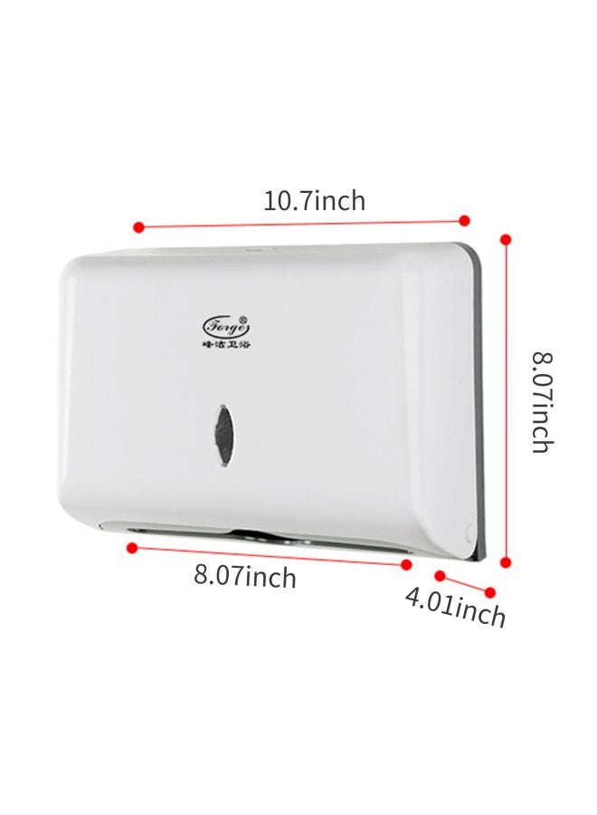 Generic - Wall Mounted Paper Towel Dispenser White 10.7x8.07x8.07inch - Image 1