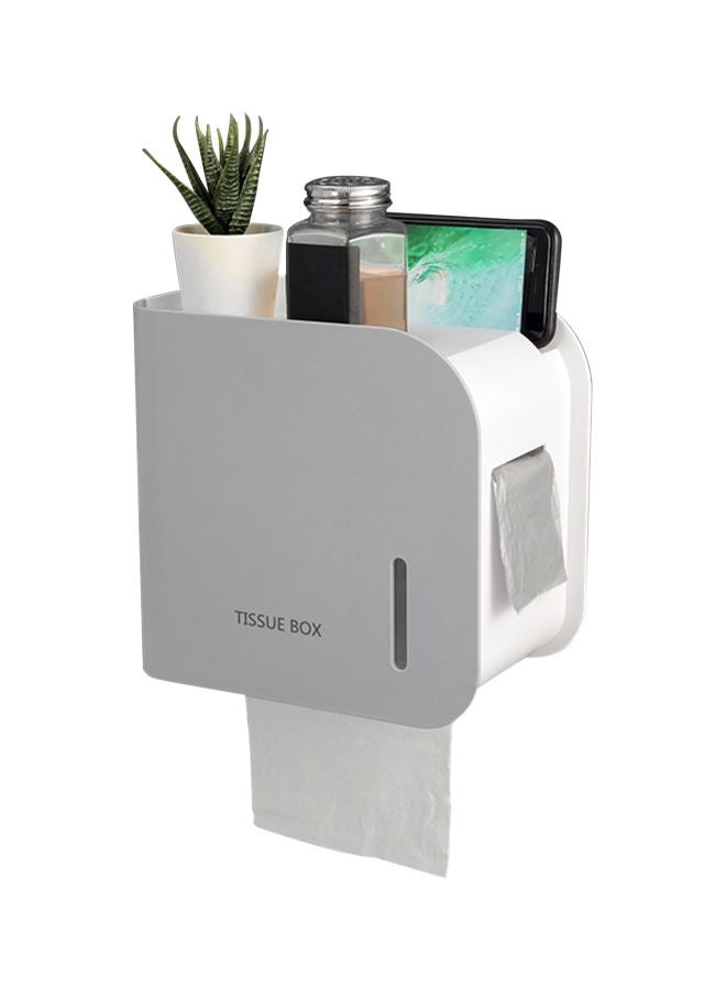 Generic - Toilet Paper Dispenser Grey 22x14x21cm - Image 1