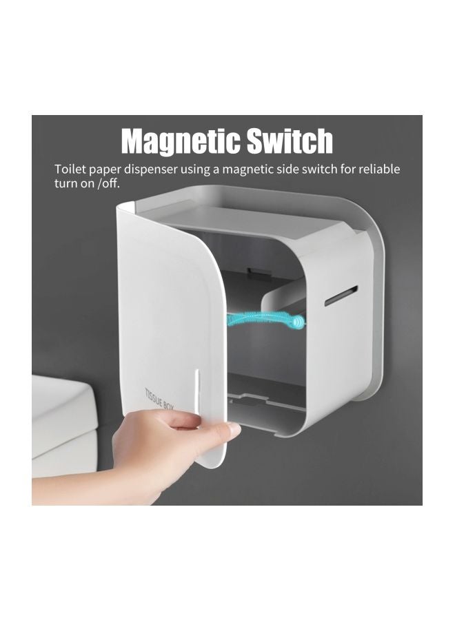 Generic - Toilet Paper Dispenser Grey 22x14x21cm - Image 1