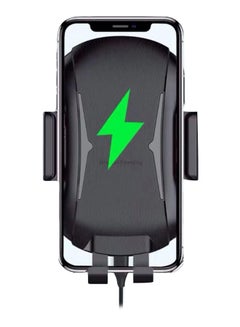 Generic Wireless Touch Sensor Car Charger Black/Green 