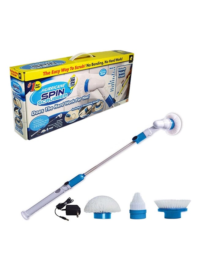Hurricane - 5-Piece Spin Scrubber Blue/White/Silver - Image 1