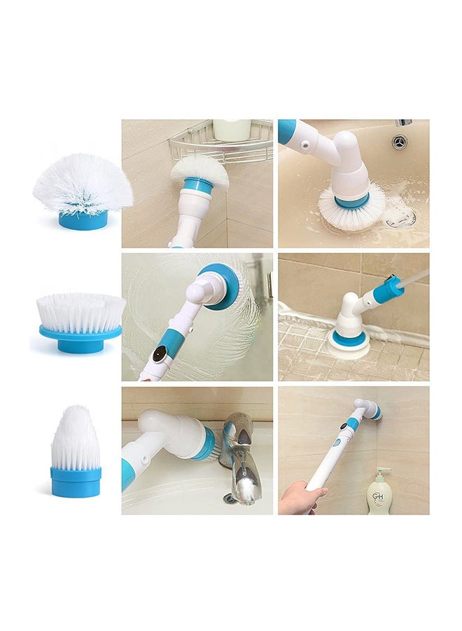 Hurricane - 5-Piece Spin Scrubber Blue/White/Silver - Image 1