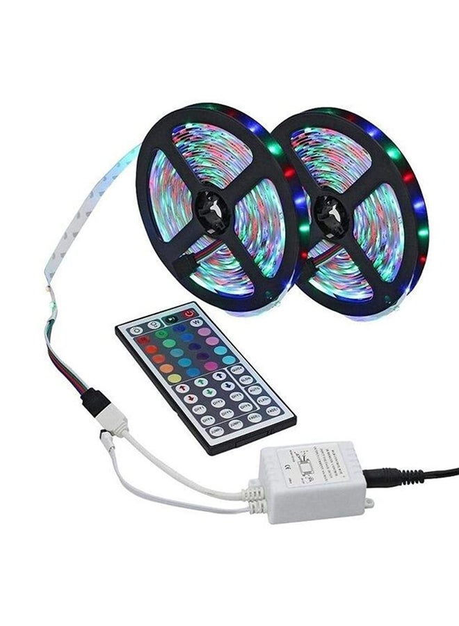 إيهوم شريط إضاءة LED مرن بألوان RGB مع جهاز تحكم عن بعد متعدد الألوان 10متر  - Image 2