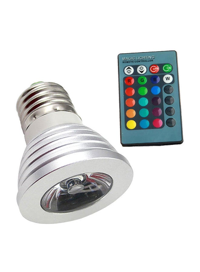 EHOME - LED Color Changing Light Bulb With Remote Control Multicolour - Image 1
