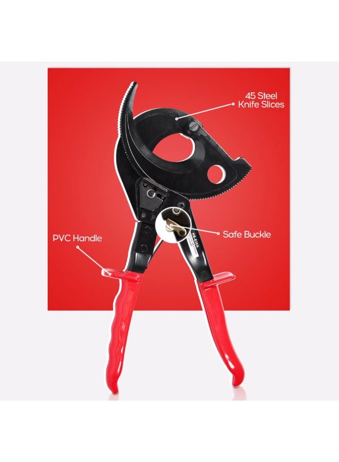 HS-520A Portable Ratchet Cable Shear Red/Black  - Image 4