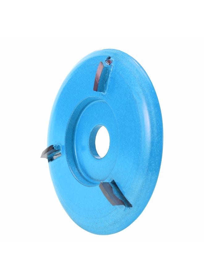 Three Teeth Woodworking Turbo Carving Disc Milling Cutter Blue - Image 2