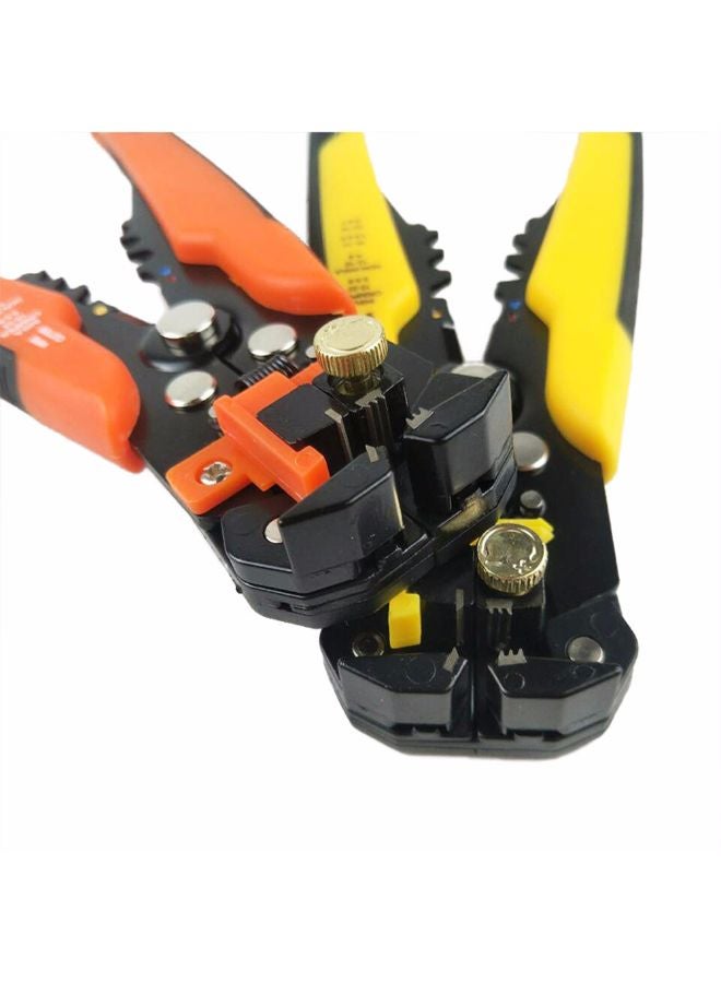 Generic 5-In-1 Multifunctional Wire Cable Stripper Crimping Plier With Guide Ruler Orange/Black  - Image 4