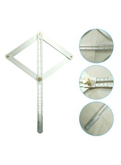Generic Professional DIY Multi-Angle Corner Finder Protractor Tile Silver  - Image 4