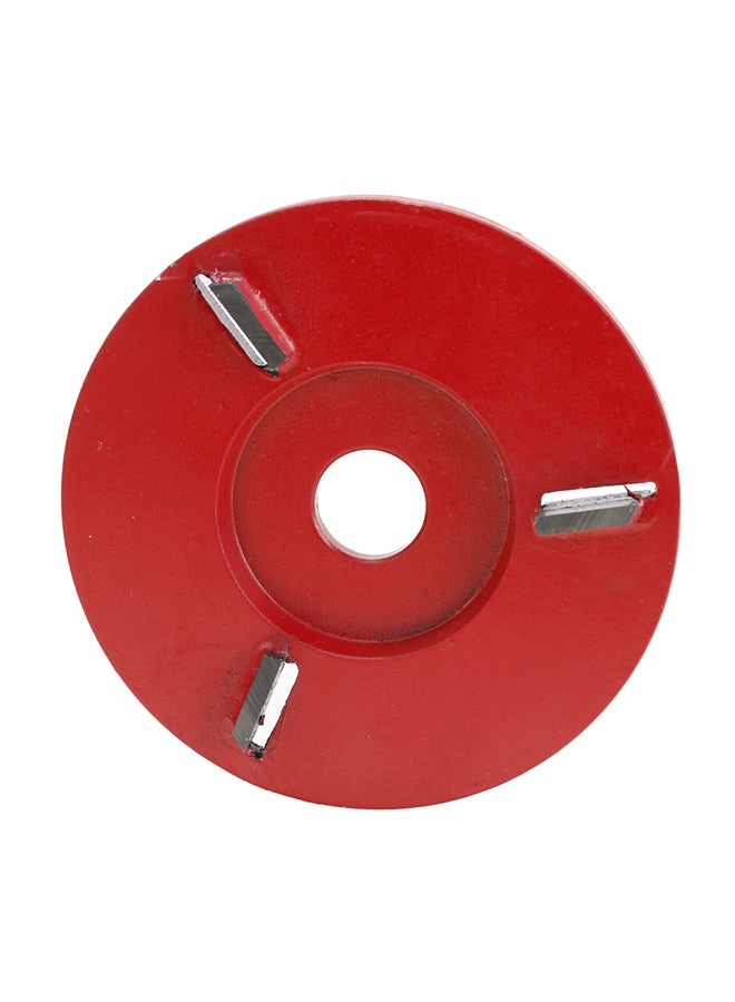 Three Teeth Woodworking Turbo Plane Carving Disc Red  - Image 1