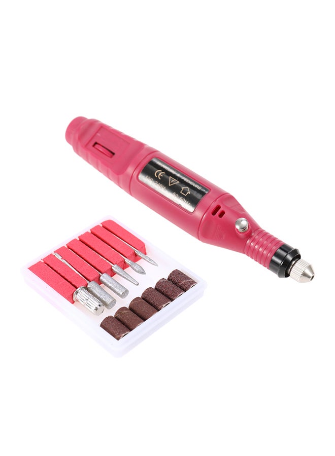 Mini Electric Grinder Drill Tool Kit Red 24cm  - Image 1