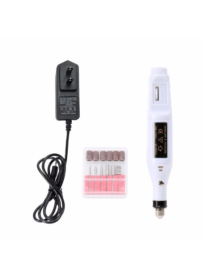 Mini Electric Grinder Drill Tool Kit White 24cm  - Image 2
