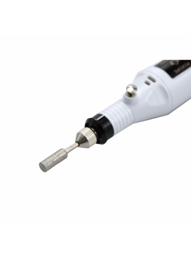 Mini Electric Grinder Drill Tool Kit White 24cm  - Image 2