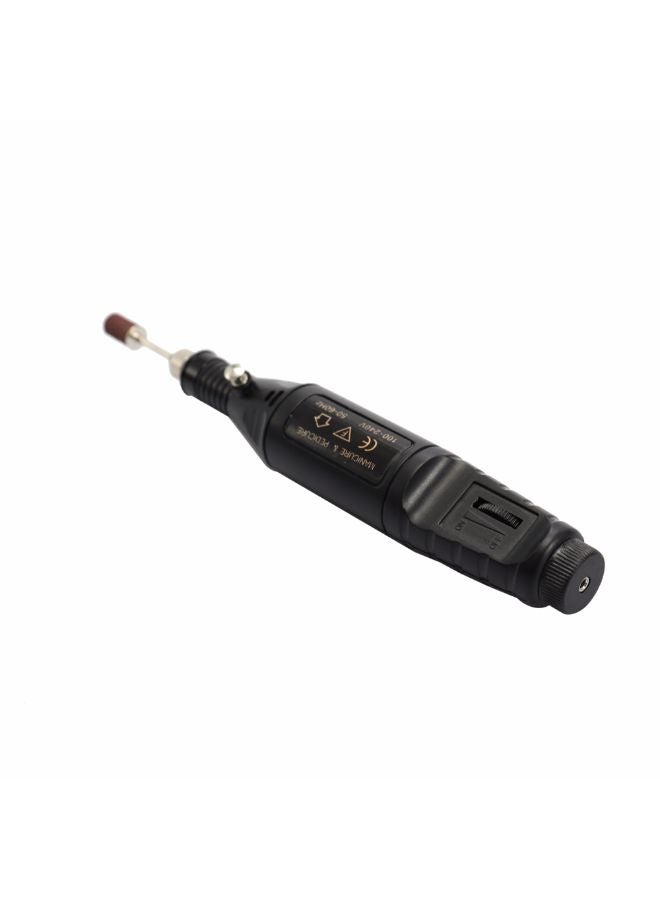Mini Electric Grinder Drill Tool Kit Black 24cm  - Image 2