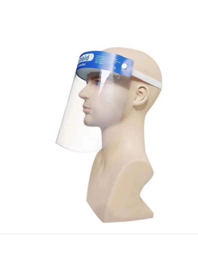 5-Piece Dustproof Adjustable Safety Full Face Shield Clear 32 x 4 x 22centimeter - Image 2