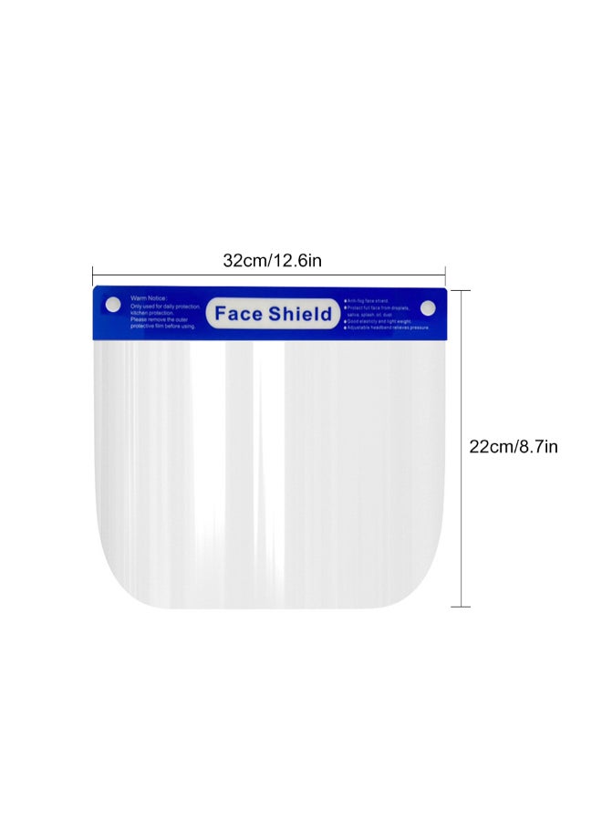 5-Piece Dustproof Adjustable Safety Full Face Shield Clear 32 x 4 x 22centimeter - Image 4